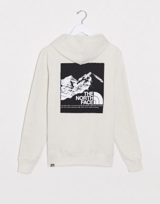 north face cream hoodie