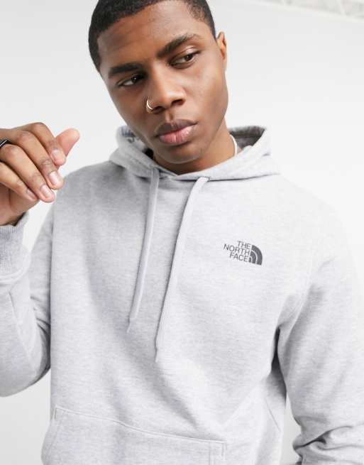 Grey north face outlet hoodie