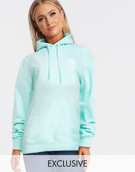 The North Face back graphic hoodie in mint green Exclusive at ASOS