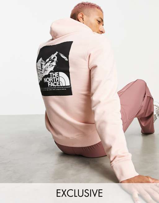 The North Face Back Graphic hoodie in pink Exclusive at ASOS