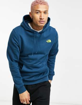 blue north face sweatshirt