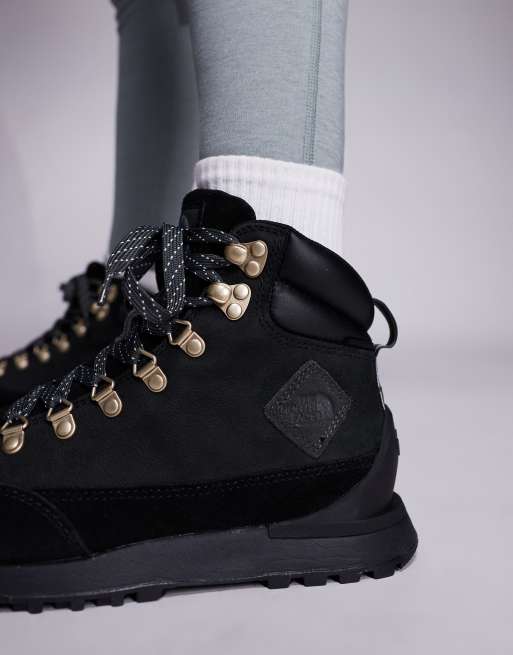 The North Face - Back-To-Berkeley IV - Scarponcini da trekking impermeabili in pelle neri, 2 di 4