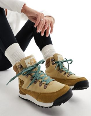 The North Face Back-To-Berkeley IV waterproof hiking boots in beige and brown