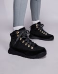 [The North Face] The North Face Back-To-Berkeley IV waterproof hiking boots in black leather 38 Black
