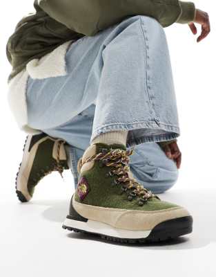 The North Face The North Face Back-To-Berkeley IV waterproof hiking boots in olive green