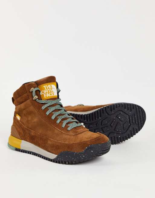 North face shop brown leather boots