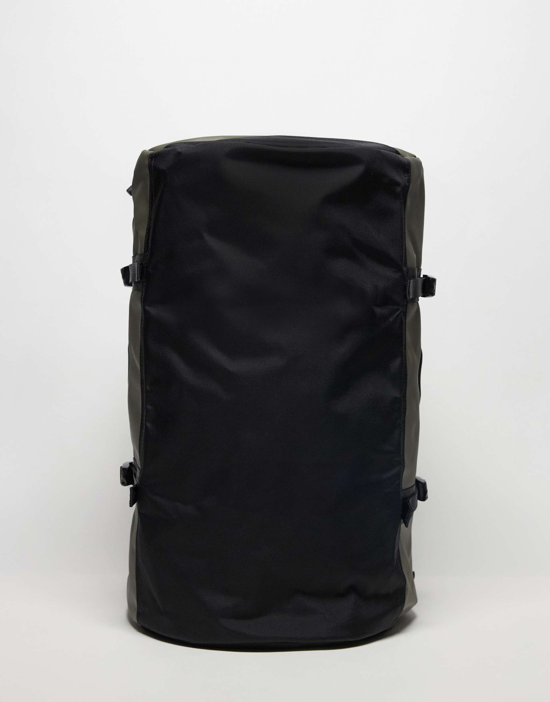 the north face base camp duffel bag in green and black