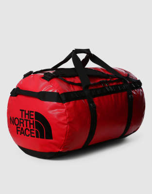 The North Face Base camp duffel in red and black