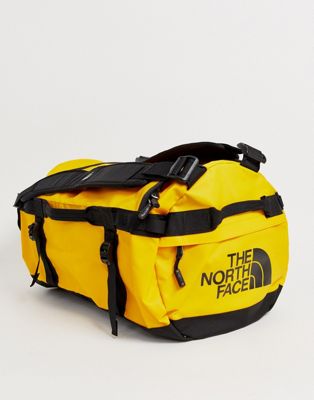 north face yellow duffel