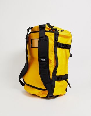 north face base camp duffel small yellow