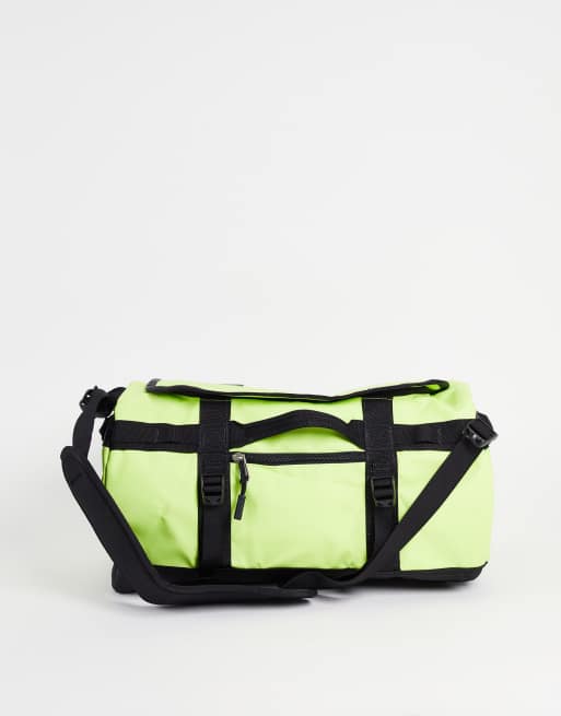 Neon green store duffle bag