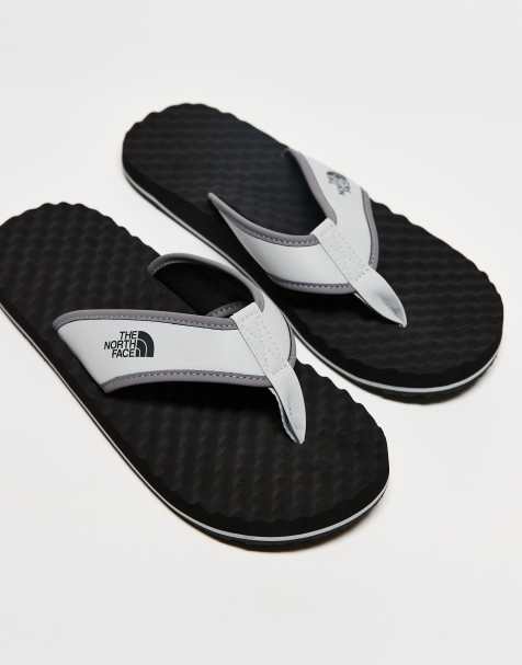 The North Face Base camp ii flip-flops in grey and black - view 1
