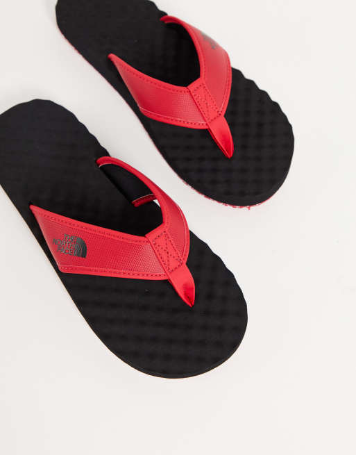 The North Face Base Camp II flip flops in red