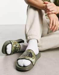 The North Face Base Camp III sliders in camo