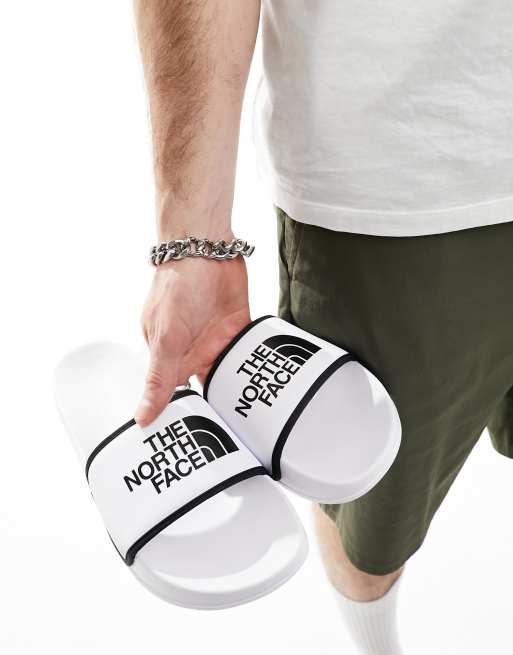 The North Face Base Camp III sliders in white ASOS