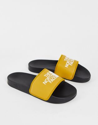 The North Face Base Camp III sliders in yellow