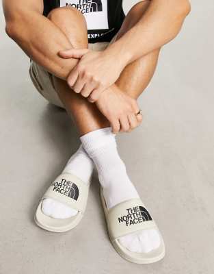 The North Face Base Camp Slides Iii In Neutral
