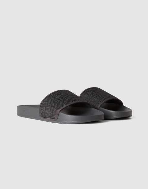 The North Face - Base Camp III - Slippers met logoprint in antracietgrijs - view 1