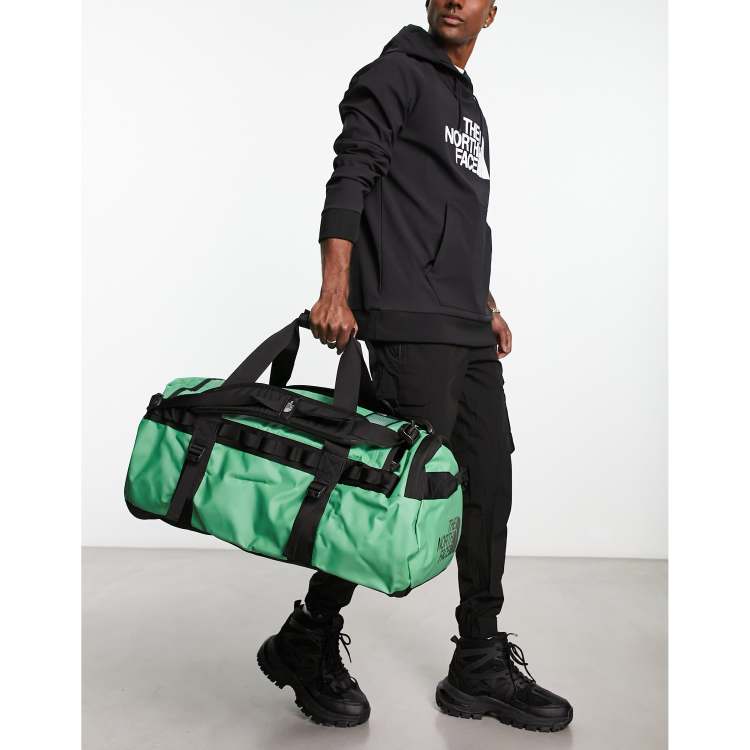 The North Face Base Camp medium 71l duffel bag in green and black