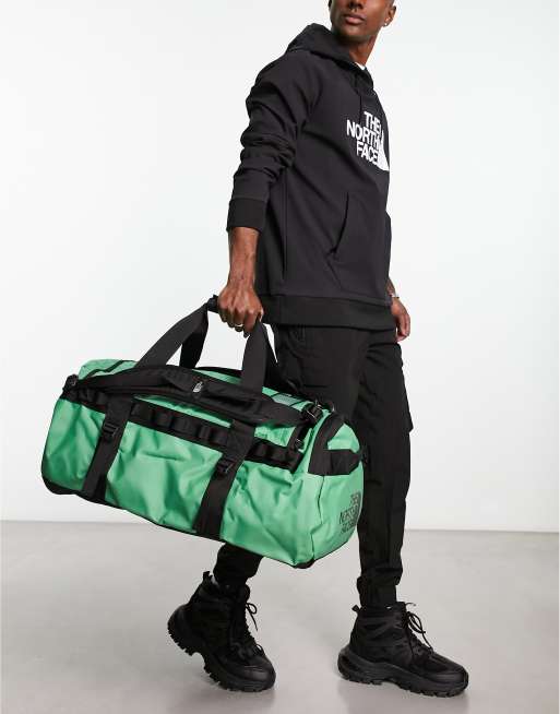 The North Face Base Camp medium 71l duffel bag in green and black