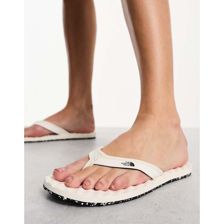 The North Face Base Camp Mini II flip flops in cream ASOS