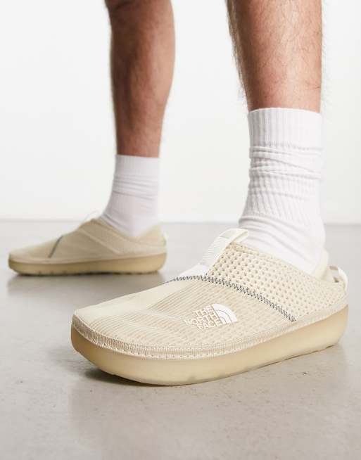 The North Face Base Camp mules in off white and stone | ASOS