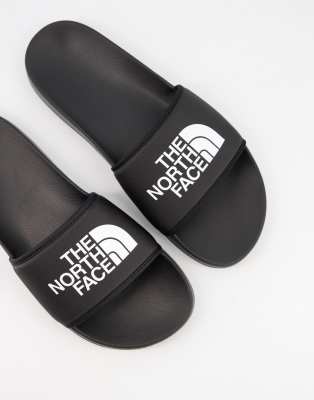 north face black sliders