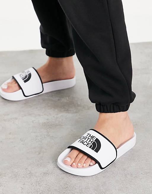 The North Face Base Camp sliders in white