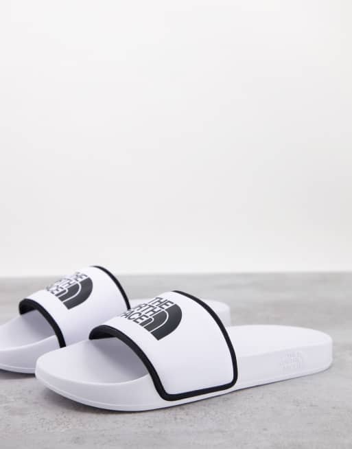 White north face discount sliders