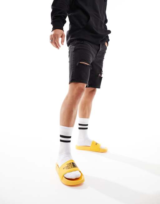 The North Face Base Camp Slides III in yellow, 4 of 4