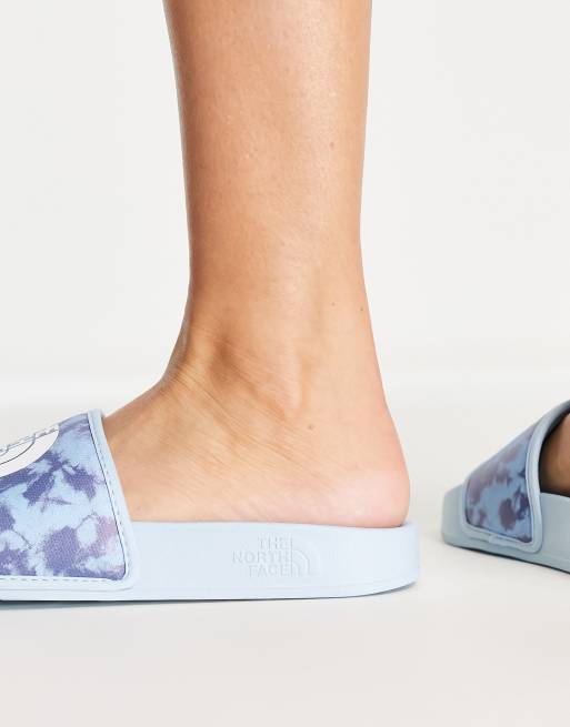The North Face Base Camp slides in blue tie dye ASOS