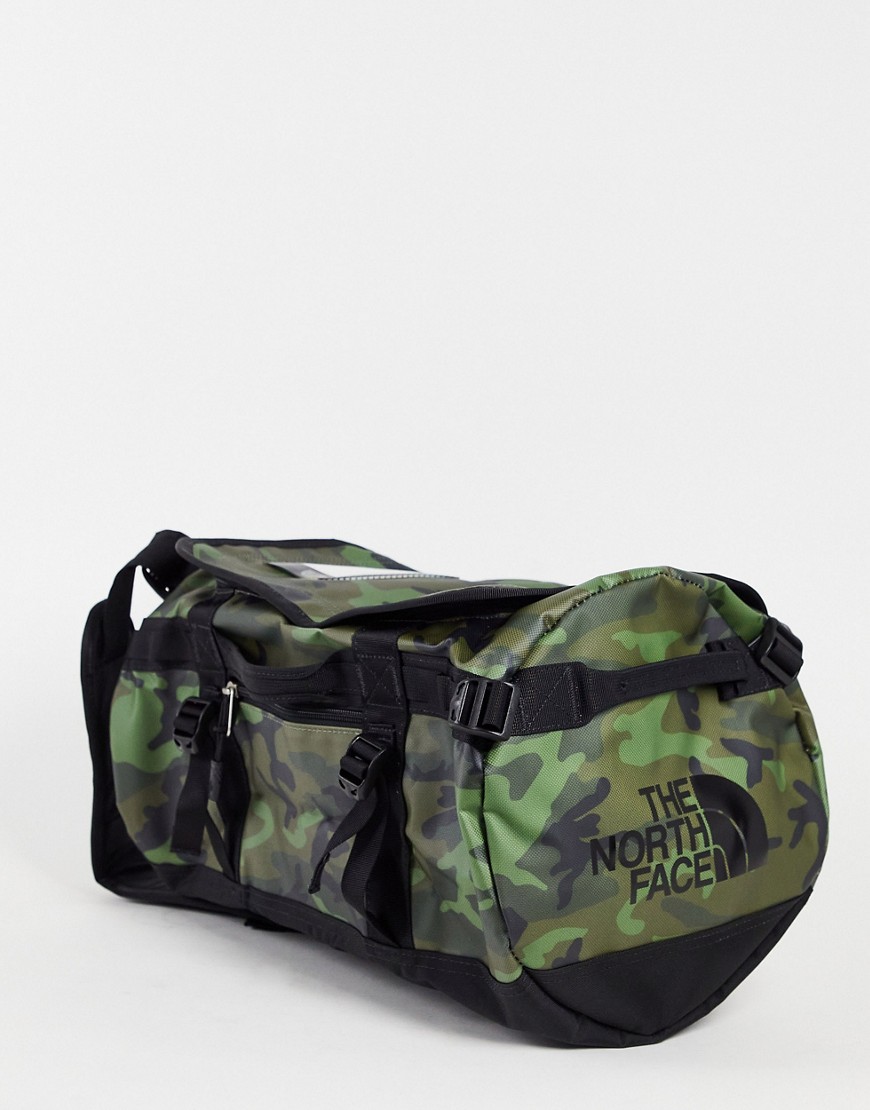 The North Face Base Camp small 50L duffel bag in camo-Green