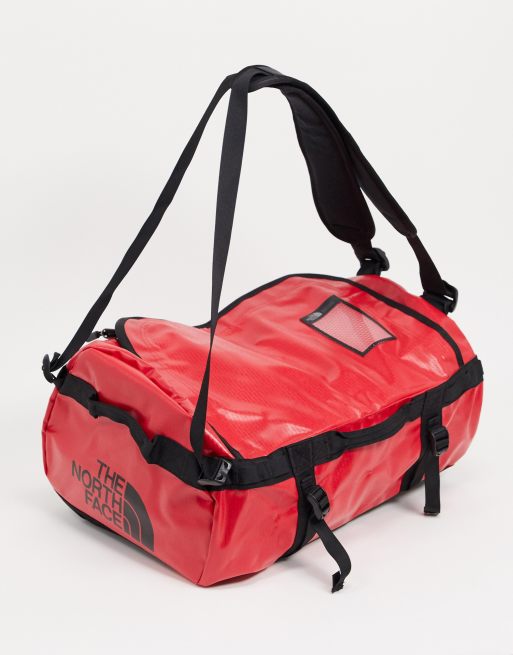 North face cheap duffel bag red