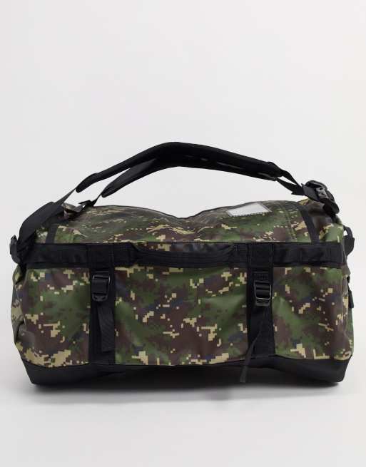 The North Face Base Camp Small Duffel Bag 50l In Camo Asos