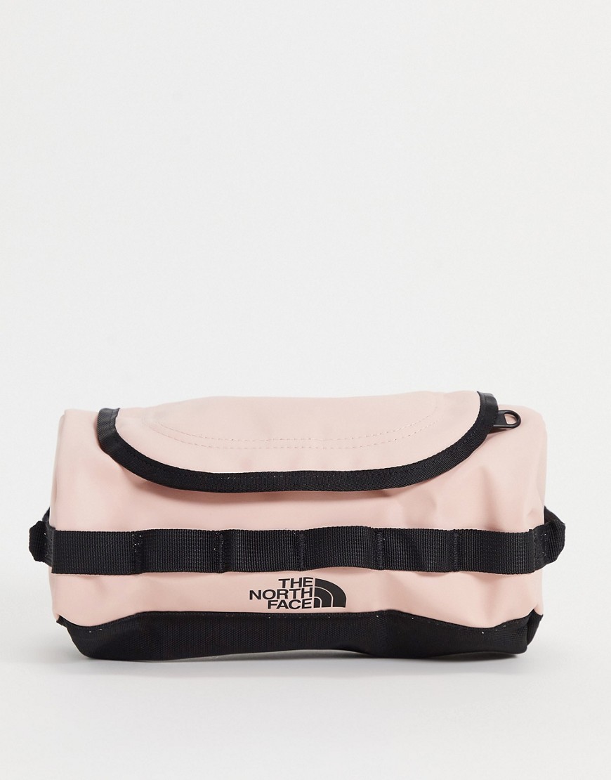 The North Face Base Camp Small Travel Canister Wash Bag In Pink