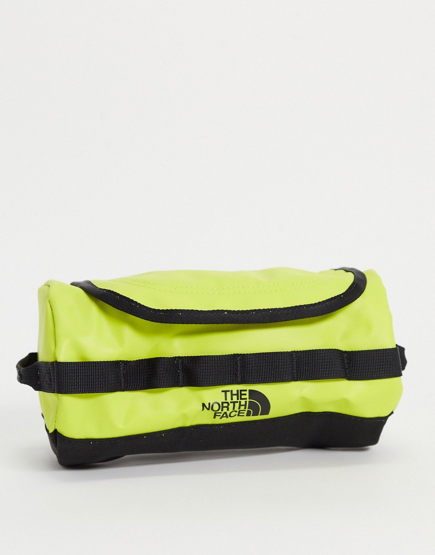 The North Face Base Camp Small Travel Canister Wash Bag In Yellow-green