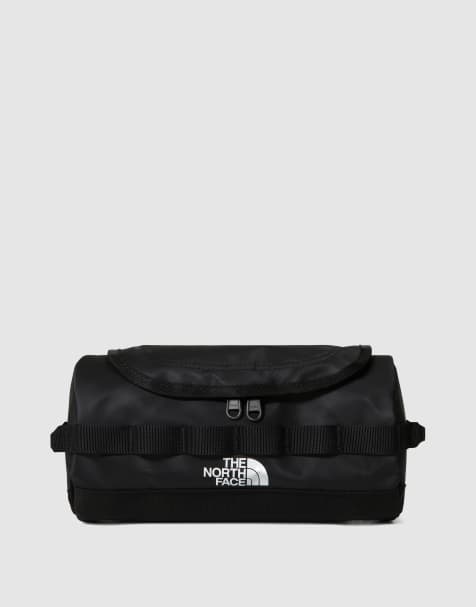 The North Face base camp small travel washbag in black and white - view 1