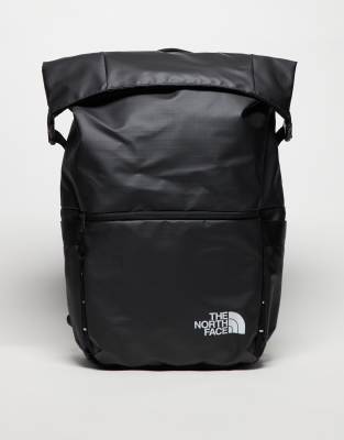 The North Face - Base Camp Voyager - Rucksack in Schwarz mit Rolltop-Verschluss und Logo