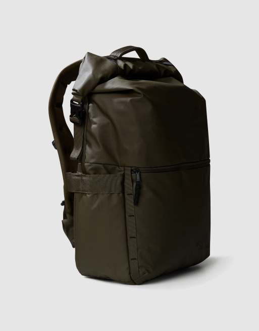 The North Face - Base Camp - Voyager - Tas met oprolbare bovenkant in taupe groen en zwart