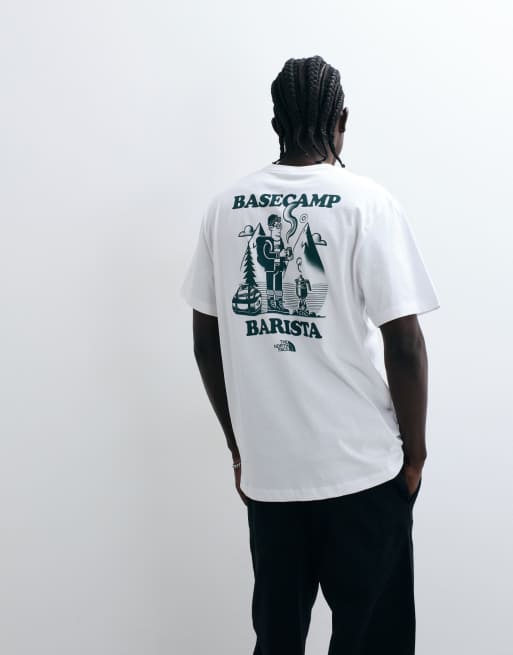 The North Face Basecamp Barista grafisk t-shirt i vitt, 5 av 5