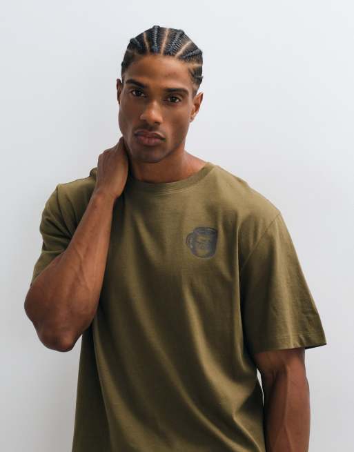 The North Face Basecamp Barista graphic t-shirt in brown, 2 of 5
