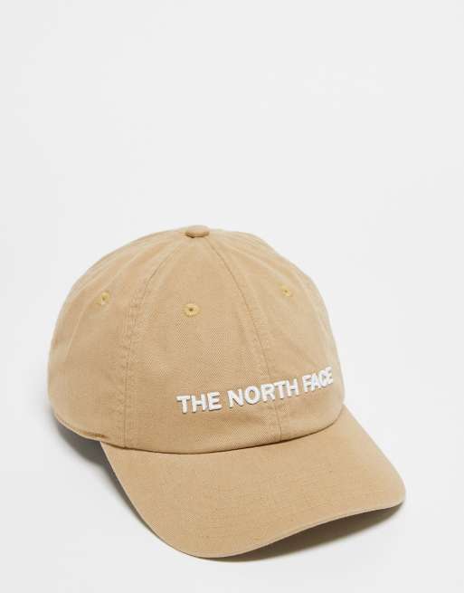 The North Face - Beige baseball-kasket med skriftlogo