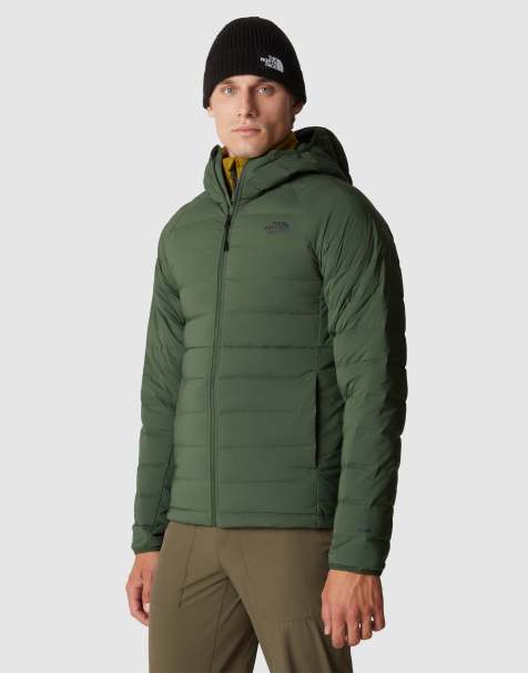 The North Face Belleview stretch down hoodie in pine needle - view 1