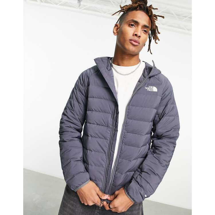 North face deals grey down jacket