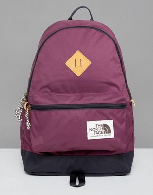 burgundy north face backpack