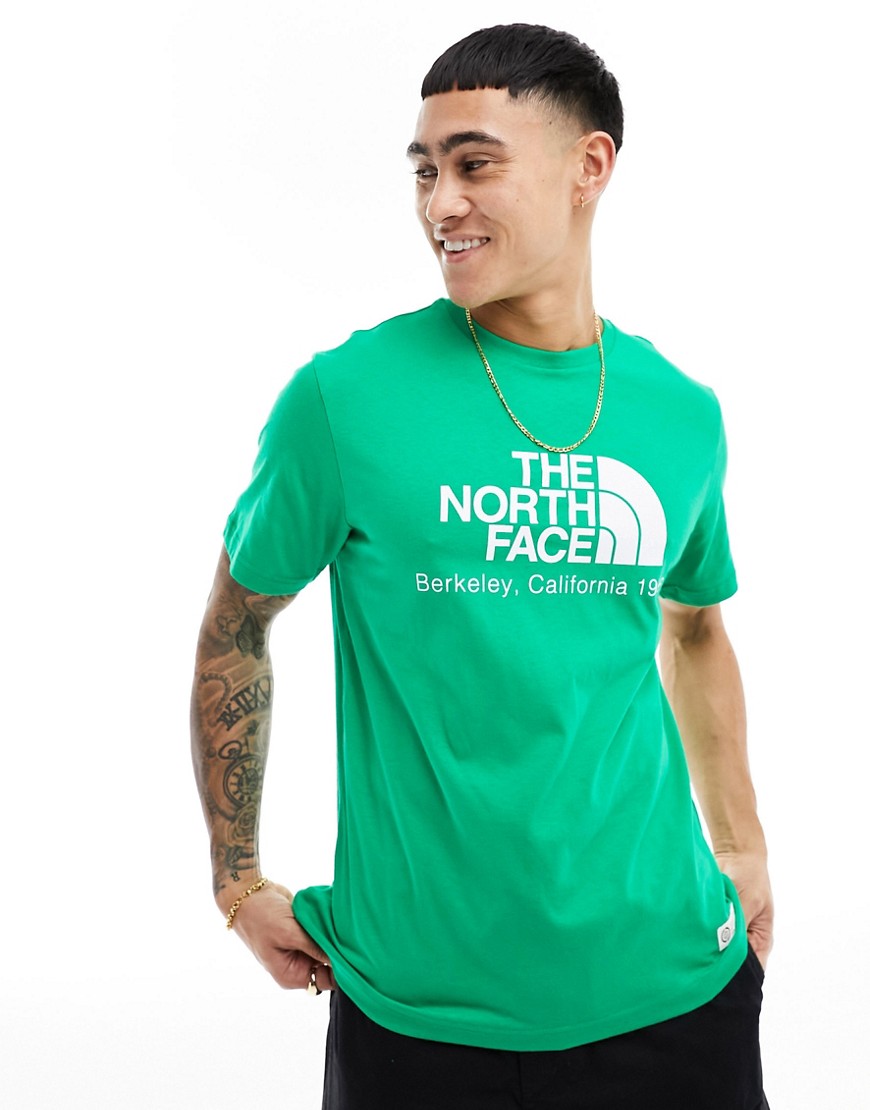 The North Face Berkeley California large logo t-shirt in green