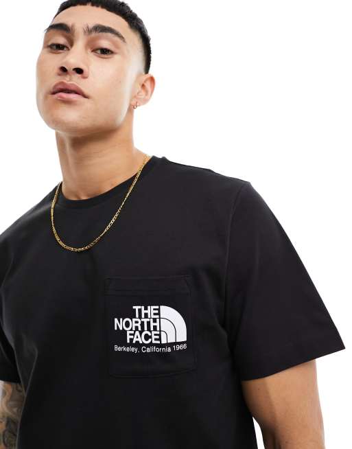 The North Face - Berkeley California - Sort t-shirt med lomme