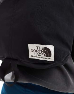 The North Face Berkeley logo tote backpack in black