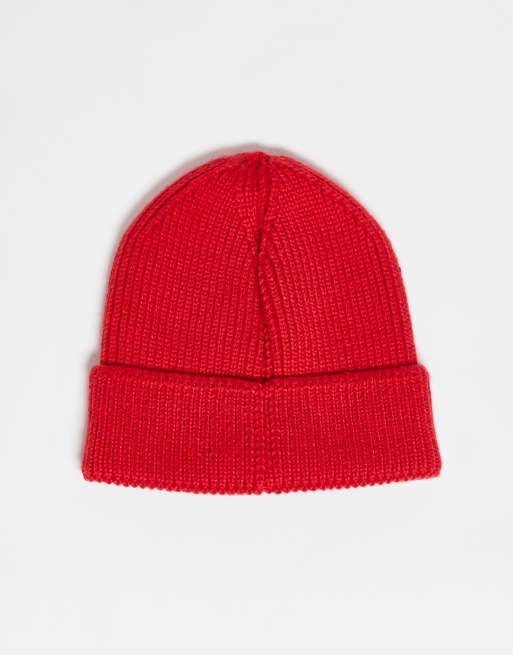 The North Face - Berretto con risvolto e logo squadrato rosso, 3 di 3