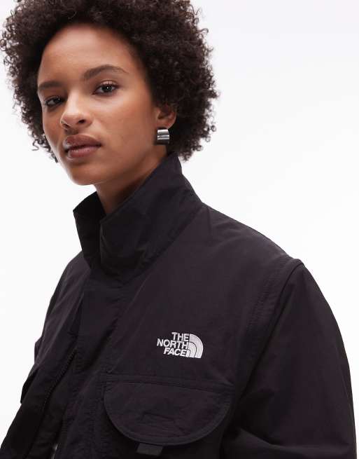 The North Face Bessan unisex convertible pocket jacket in black, 4 of 4